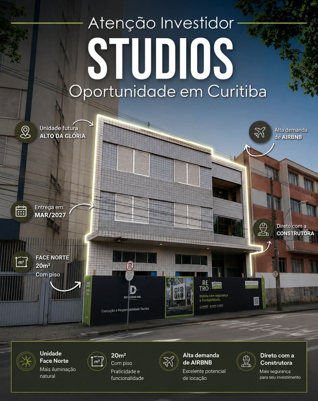 Apto Studio - Bairro Alto da XV - Curitiba