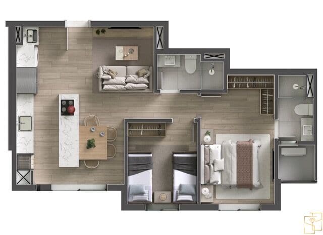 Apartamento em Joinville - Saguaçu