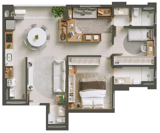 Apartamento com 3 dormitórios à venda, 86 m² por R$ 740.000 - Parque Amazônia - Goiânia/GO