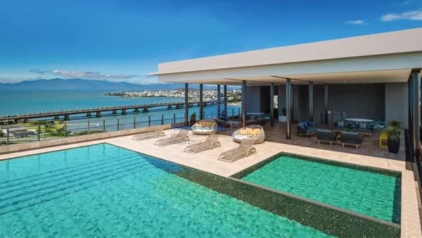 Apartamento Alto Padrão, Top Vision, 2 dormitórios, suíte, 2 sacadas e 2 vagas de garagm