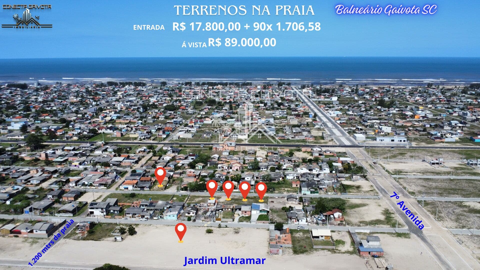 Terrenos a venda parcelado em Balneário Gaivota