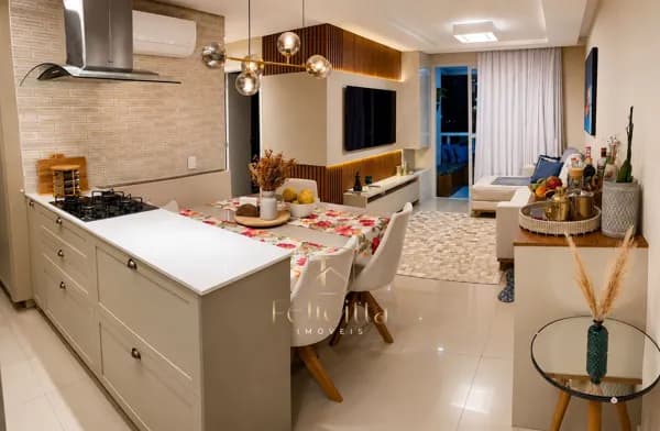 Apartamento mobiliado com 2 dorms (1 suíte) na melhor região de Campinas, São José-SC