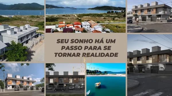 Sobrado com 2 dormitórios 2 suítes Bairro Praia do Sonho - Palhoça.
