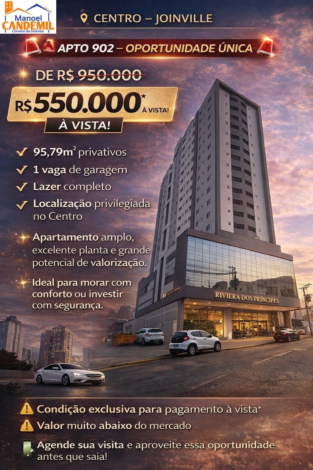 Apartamento em Centro, Joinville/SC