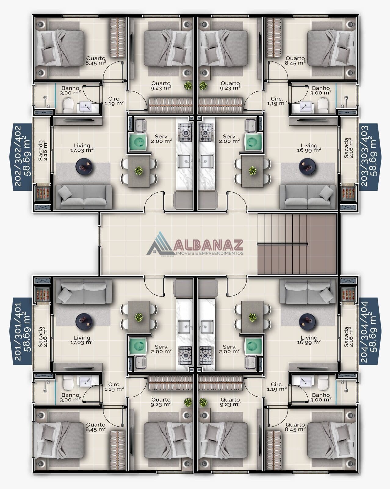 Apartamento 2 Quartos no bairro Santa Luzia, Tijucas/SC