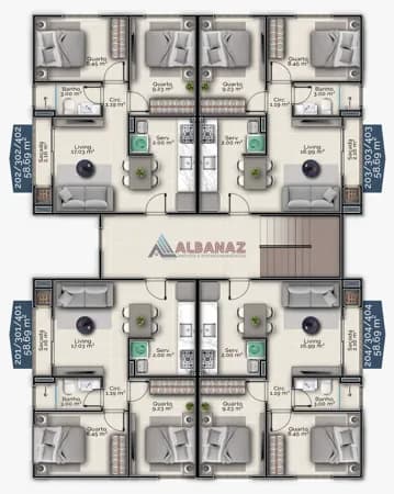 Apartamento 2 Quartos no bairro Santa Luzia, Tijucas/SC