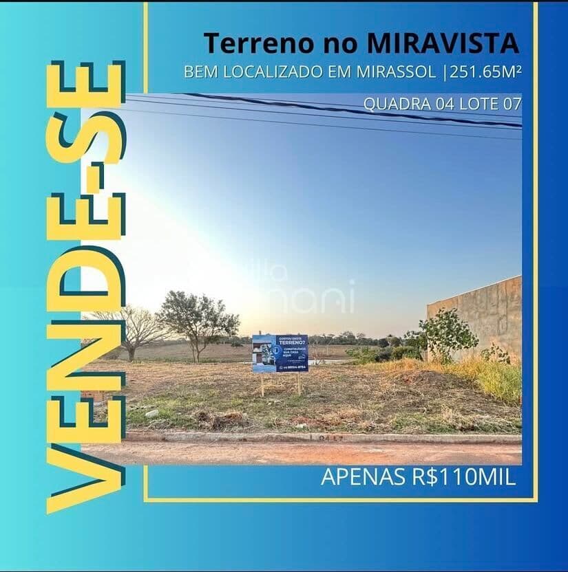Terreno à Venda no bairro Miravista Residencial, Mirassol/SP