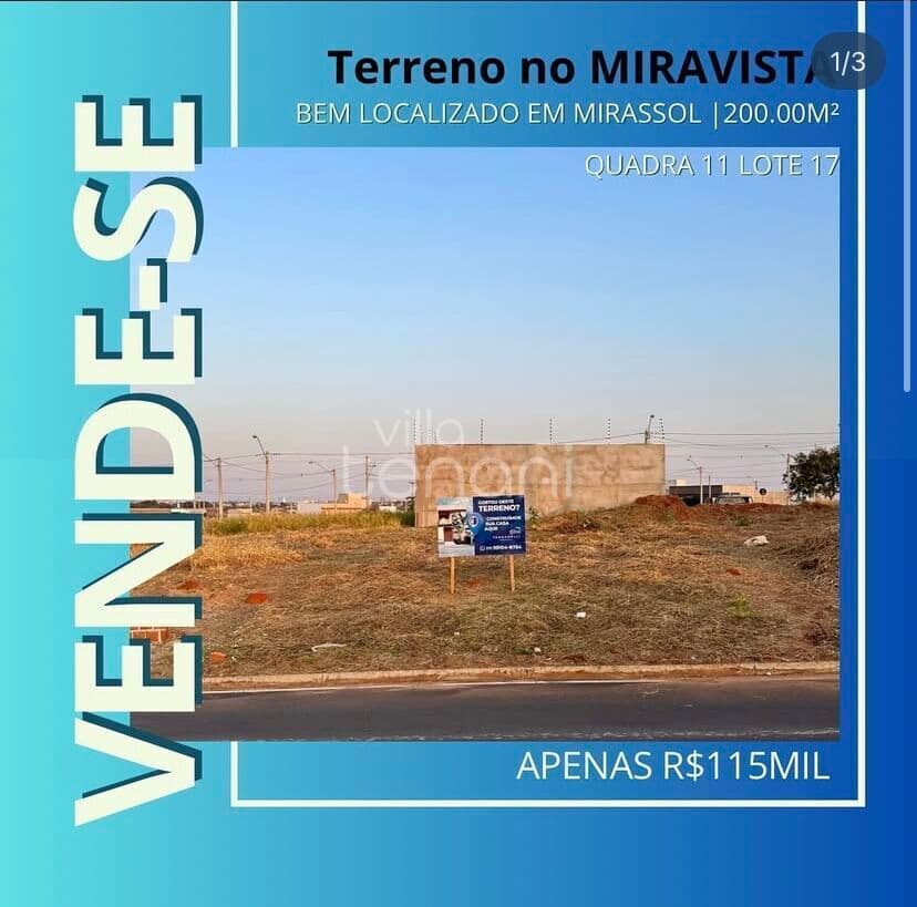 Terreno à Venda no bairro Miravista Residencial, Mirassol/SP