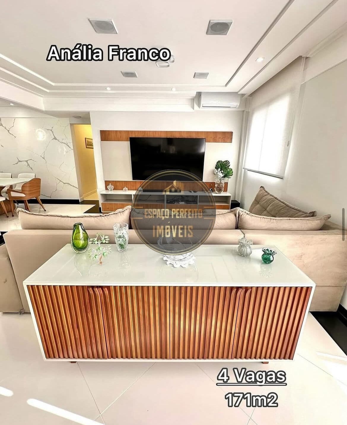 🏡 APARTAMENTO À VENDA – ANÁLIA FRANCO 📐 171m² 4 vagas