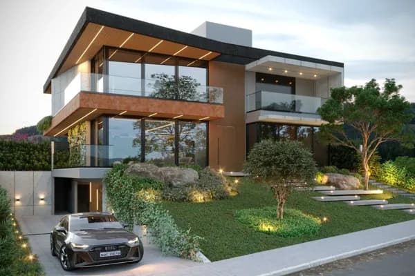 Casa alto padrão em início de construção no melhor condomínio de Cacupé, Vivá Residence Cacupé.