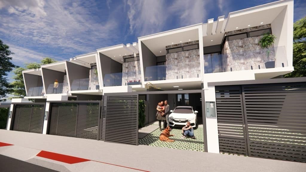 Linda Casa Geminada 3 Quartos Sendo uma Suíte