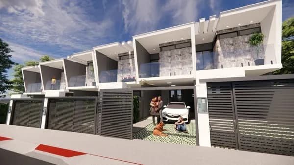 Linda Casa Geminada 3 Quartos Sendo uma Suíte