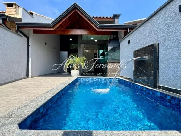 Casa nova com piscina à venda no bairro Ribamar | Peruíbe