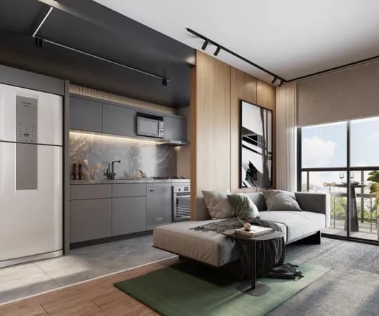 Apartamento Prime no Rebouças l 02 Quartos l Suíte