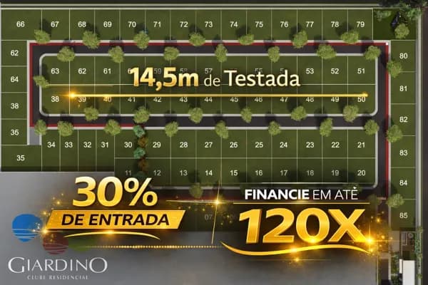 Terreno em Condomínio 239m² - 14,5m de Testada