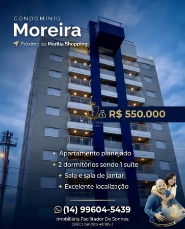 APARTAMENTO À VENDA | EDIFÍCIO MOREIRA – MARÍLIA/SP