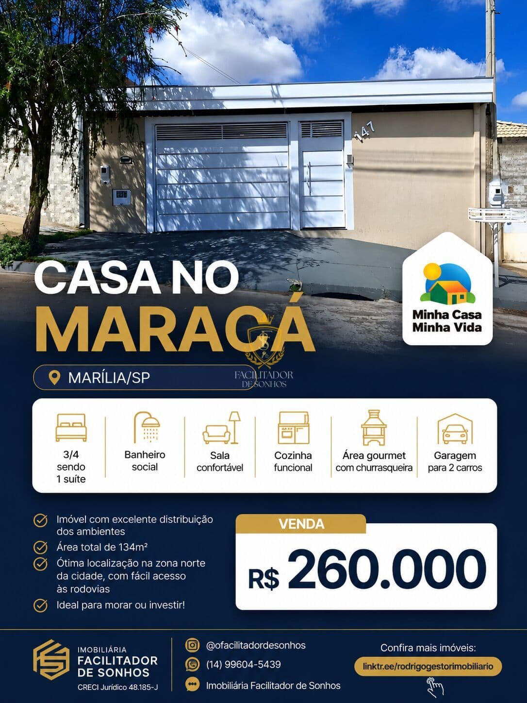 OPORTUNIDADE PARA MORAR OU INVESTIR — VIDA NOVA MARACÁ | MARÍLIA/SP