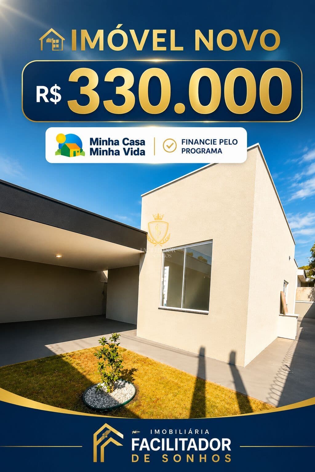 Casa Nova à Venda na Zona Norte de Marília | 2 Dormitórios | Minha Casa Minha Vida | R$ 330.000