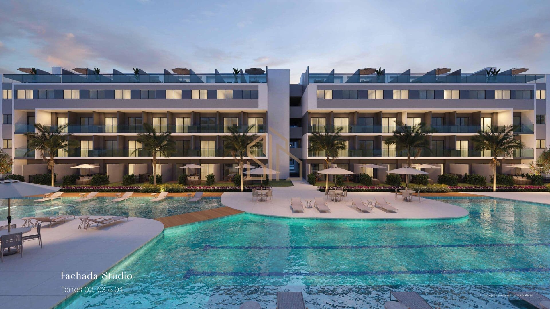 Apartamento Studio à Venda em Praia dos Carneiros - 38m² - Condomínio Boulevard