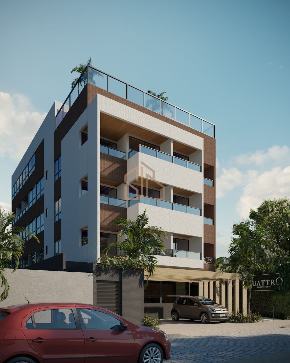 Flat Moderno à Venda em Porto de Galinhas - 24m², Cozinha Americana - Condomínio Quattro