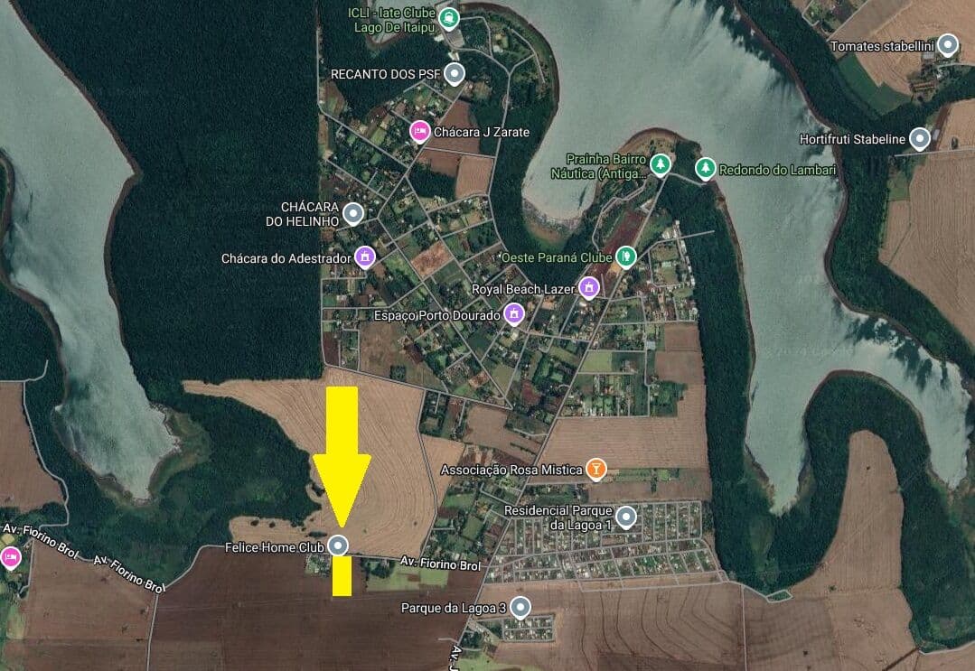Área de terras próximo ao Iate Clube - ICLE em Foz do Iguaçu/PR