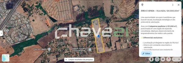 VILA AZUL | ÁREA NOBRE PARA DESENVOLVIMENTO