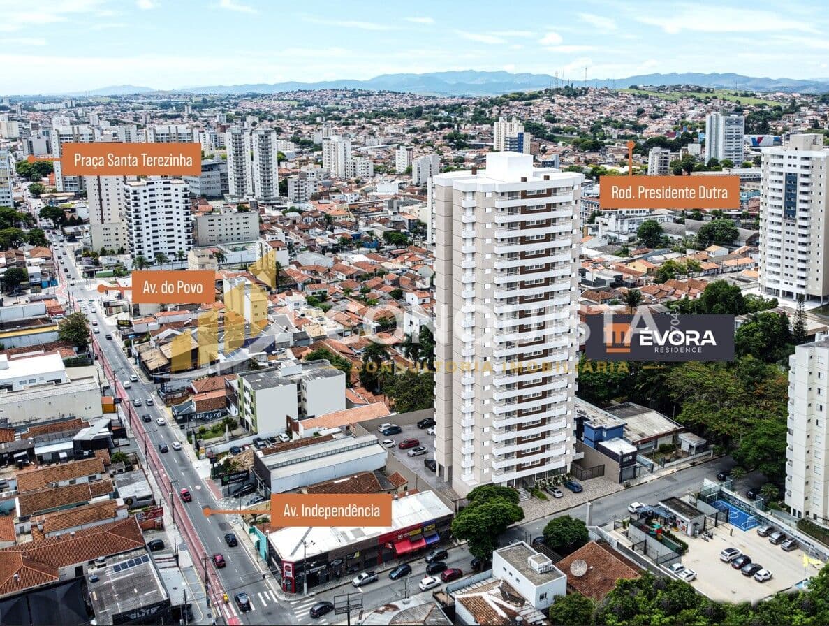 Évora Residence Taubaté | 105m², 3 Dormitórios com Suíte e Varanda Gourmet na Jabuticabeiras