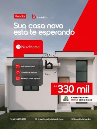 Casa em Loteamento Três Caminhos, Santa Luzia, Tubarão/SC