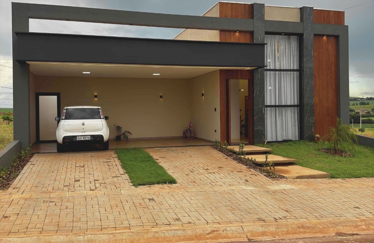 Casa Moderna à Venda no Nova Alcântara, Ourinhos - 3 Dorms, Planejados e Lazer Completo