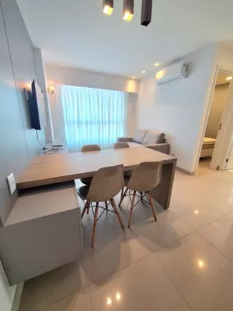 Aluguel Lindo Apt 44m² 2Qt Td Mobiliado e Projetado, Lazer Comp, Academia, Exc Localiz no Parnamirim