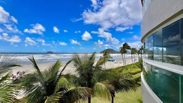 🌊 Vista Deslumbrante para o Mar | Apartamento Pé na Areia com 3 Suítes
