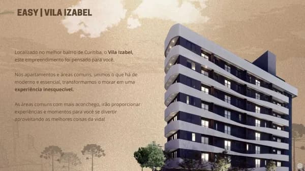 Apartamento Studio em Vila Izabel, Curitiba/PR