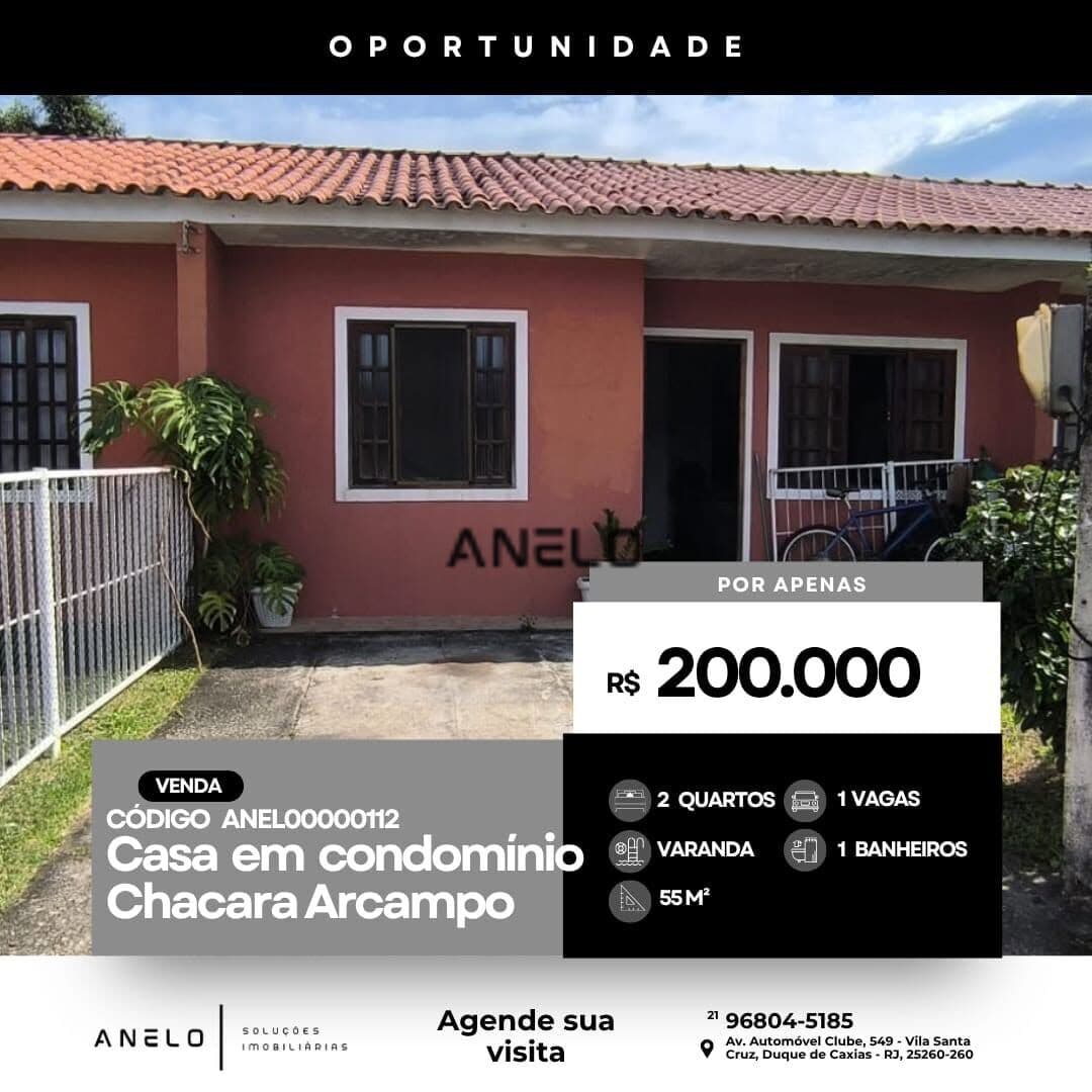 Casa de Condomínio em Duque de Caxias - Chácaras Arcampo
