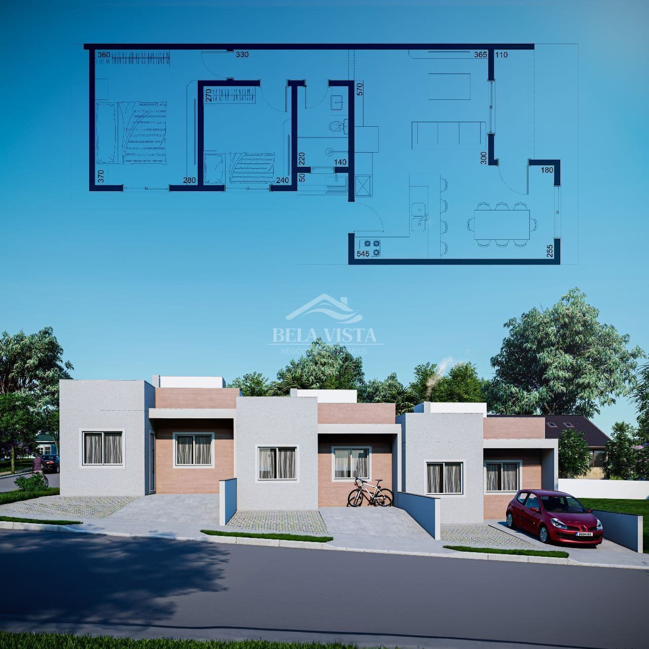 Casa 56m² em Califórnia, Nova Santa Rita/RS