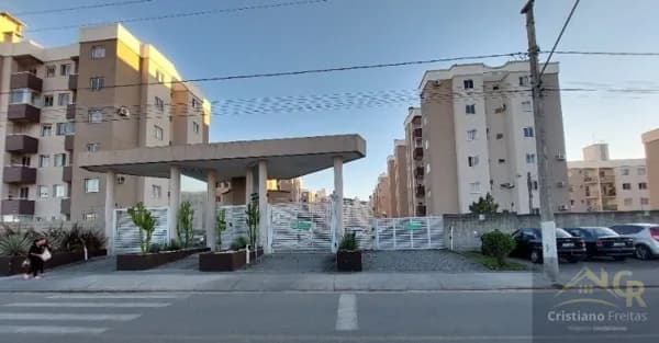 Apartamento à Venda em Biguaçu, com 2 dormitórios e sacada com churrasqueira Ilhas do Atlântico Residence