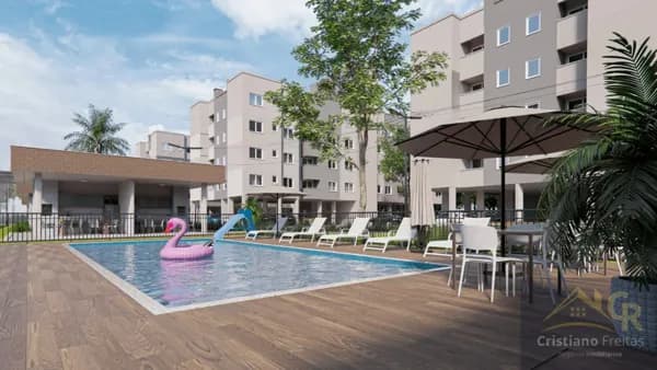 Apartamento 2 dormitórios no Condomínio Garden Club II, Bairro Pedra Branca - Palhoça