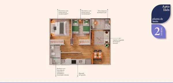 Apartamento em Hortolândia - Jardim Novo Ângulo