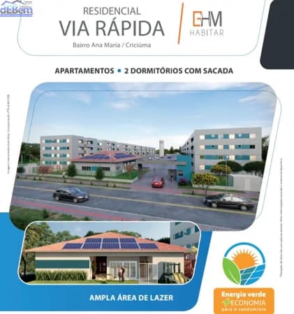 Apartamento Padrão para Venda em Ana Maria Criciúma-SC