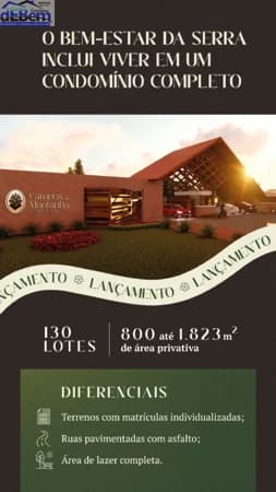 Terreno em Condomínio para Venda em Centro Bom Jardim da Serra-SC