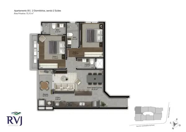 Apartamento à venda no bairro Trindade em Florianópolis/SC
