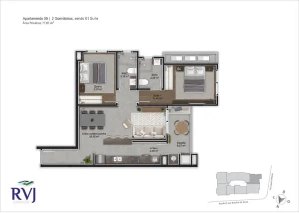 Apartamento à venda no bairro Trindade em Florianópolis/SC