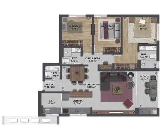 Apartamento à venda no bairro Centro em Florianópolis/SC