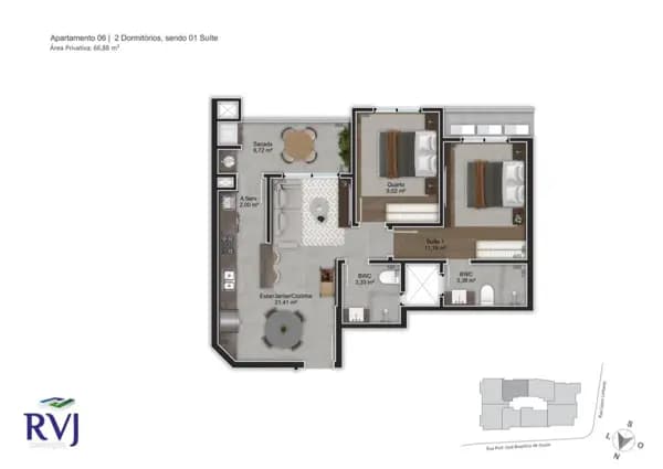 Apartamento à venda no bairro Trindade em Florianópolis/SC