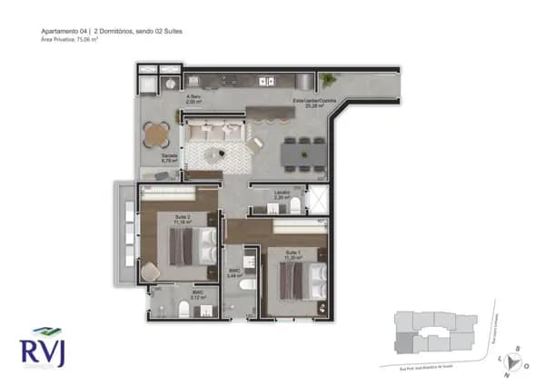 Apartamento à venda no bairro Trindade em Florianópolis/SC