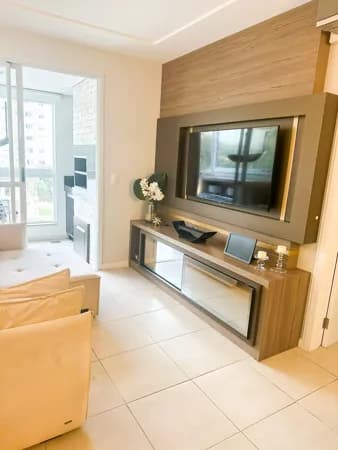 Apartamento 02 dormtorios C/ suite, sacada com churrasqueira e 01 vaga de garagem