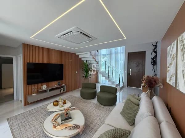 Casa Mobiliada de 4/4 em Condomínio à venda em Buraquinho - Jaguar Residence