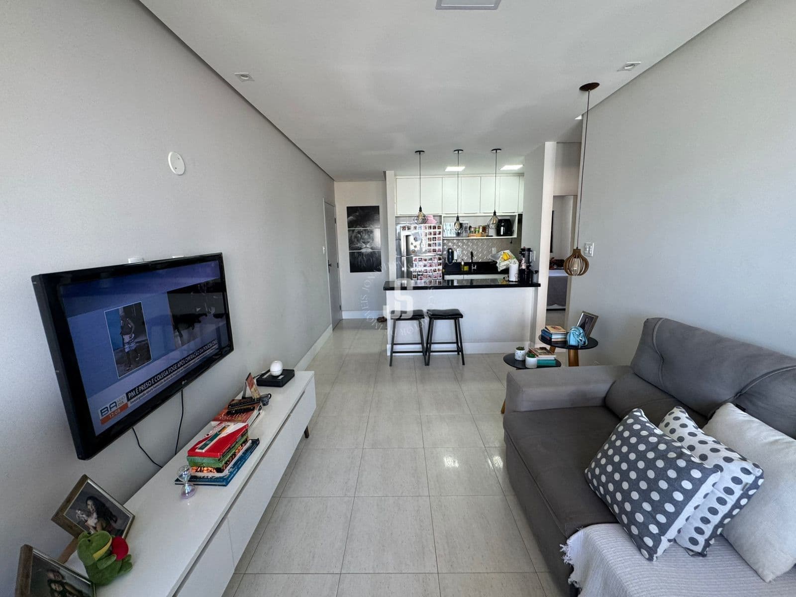 Apartamento 1 quarto à venda na Pituba, 47m², vista mar, nascente e 1 vaga – Condomínio Edifício André Guimarães Neto