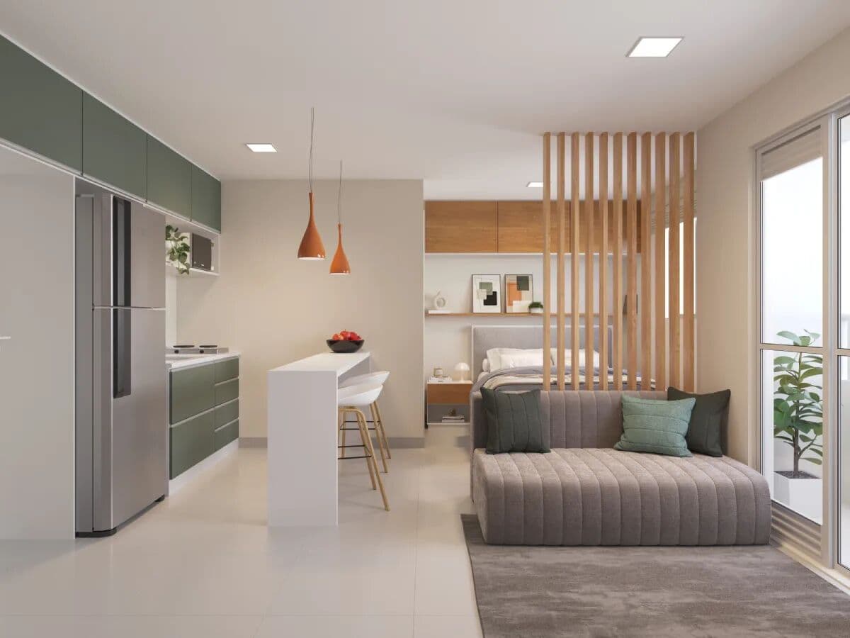 Apartamento Studio à venda com entrada facilitada, Mogi Moderno, Mogi das Cruzes, SP