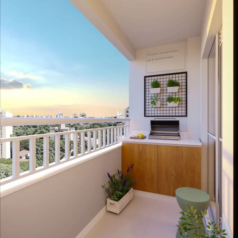 Apartamento 2 Dormitórios (1 Suíte) com Vaga no Mogi Moderno – 46,49 m² | Porto Fino