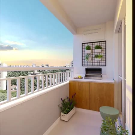 Apartamento 2 Dormitórios (1 Suíte) com Vaga no Mogi Moderno – 46,49 m² | Porto Fino